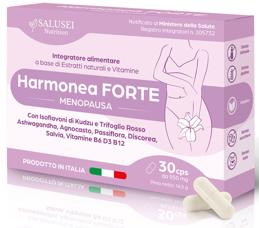 Harmonea FORTE | Integratore Menopausa con Isoflavoni di Kudzu, Trifoglio Rosso,