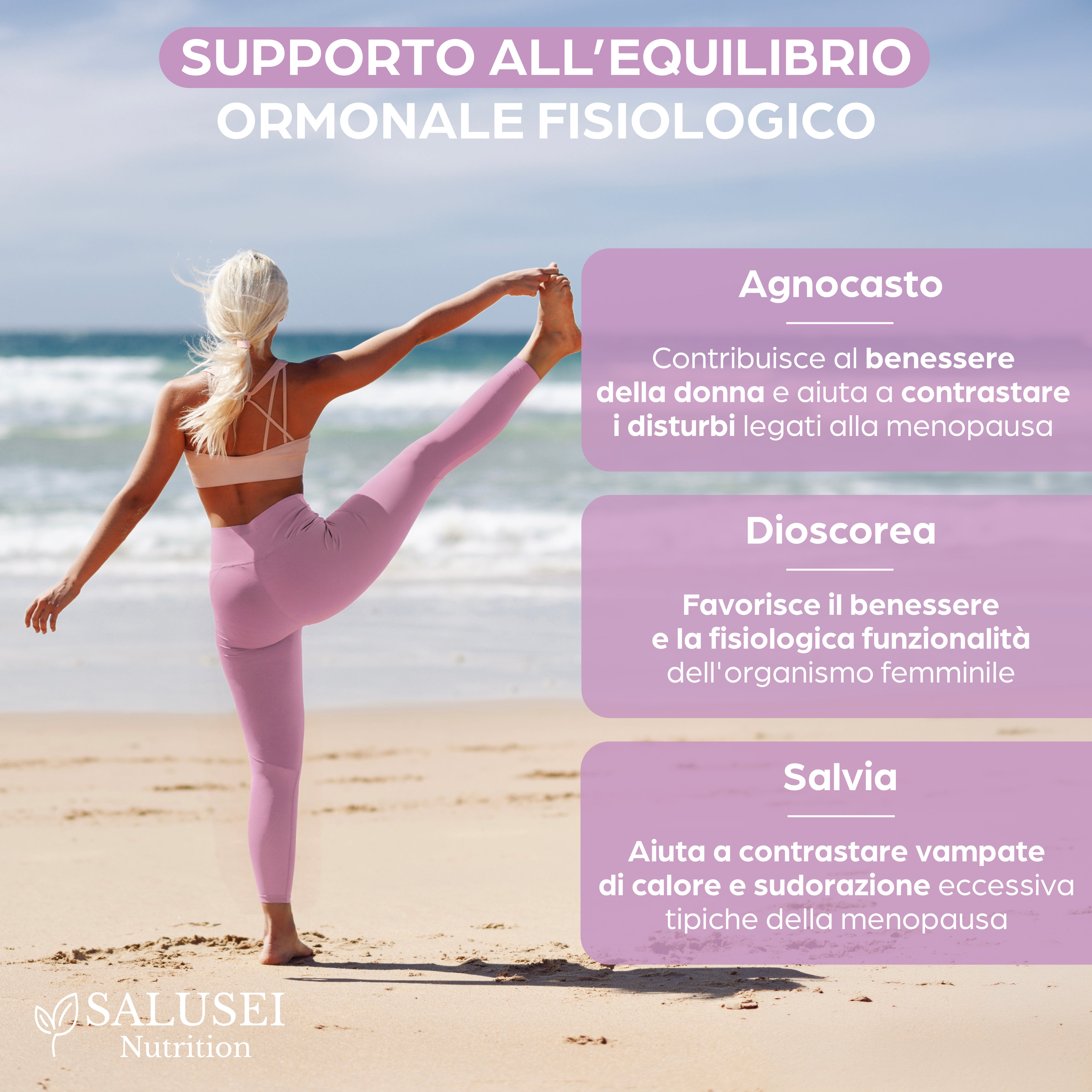 Harmonea FORTE | Integratore Menopausa con Isoflavoni di Kudzu, Trifoglio Rosso,
