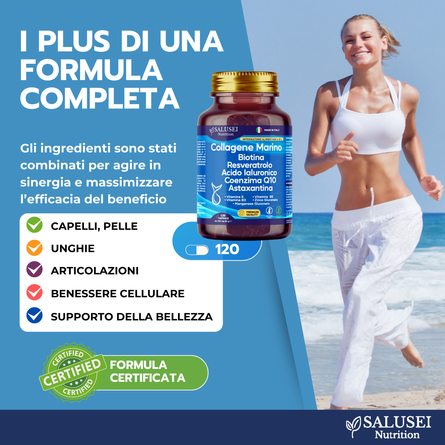 Integratore Collagene Marino SALUSEI Nutrition