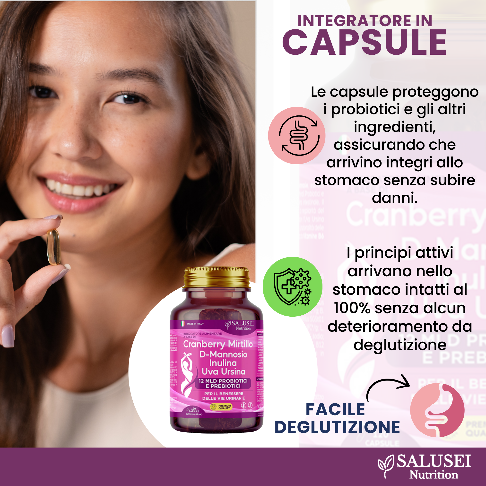 Capsule Probiotici Donna SALUSEI Nutrition
