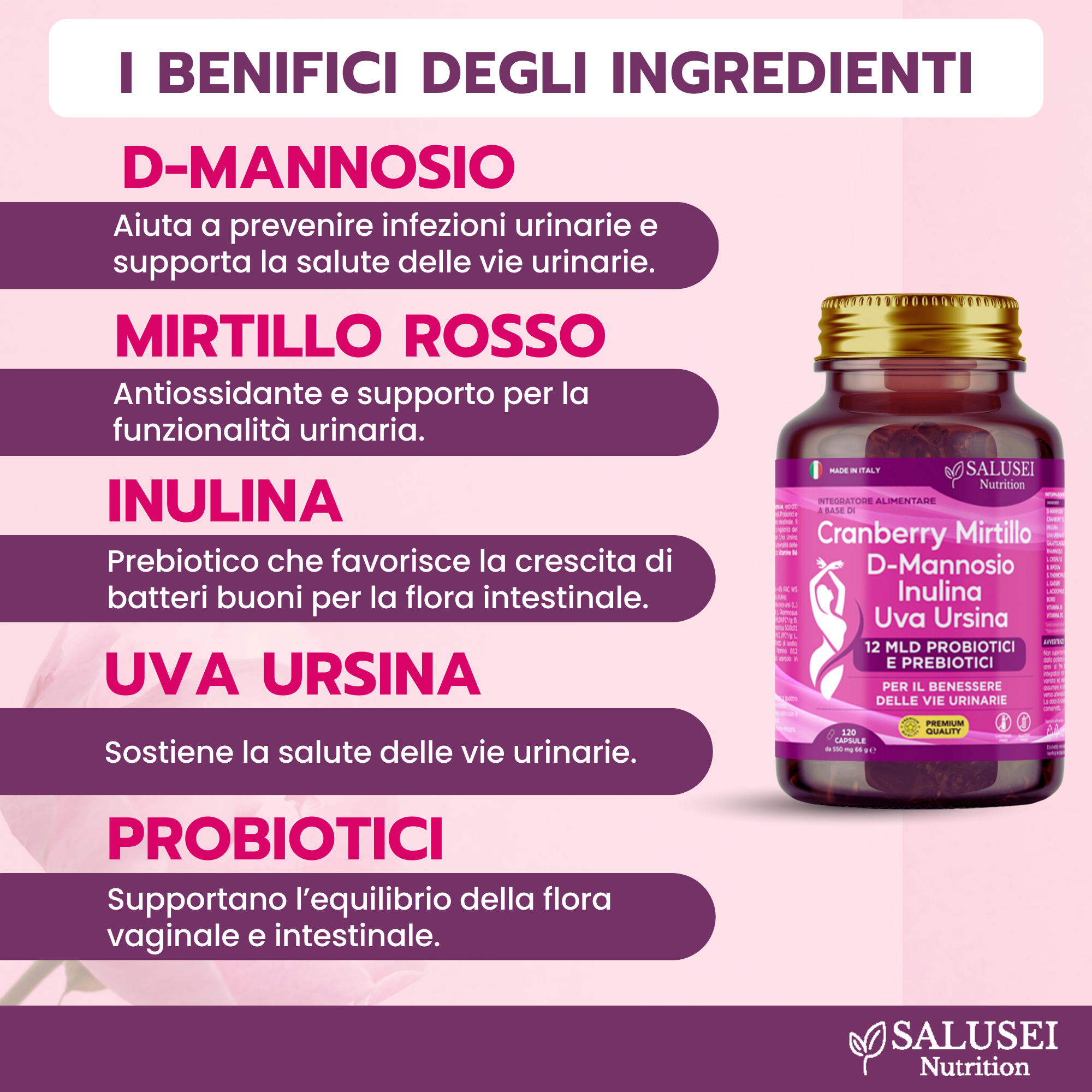Capsule Probiotici Donna SALUSEI Nutrition