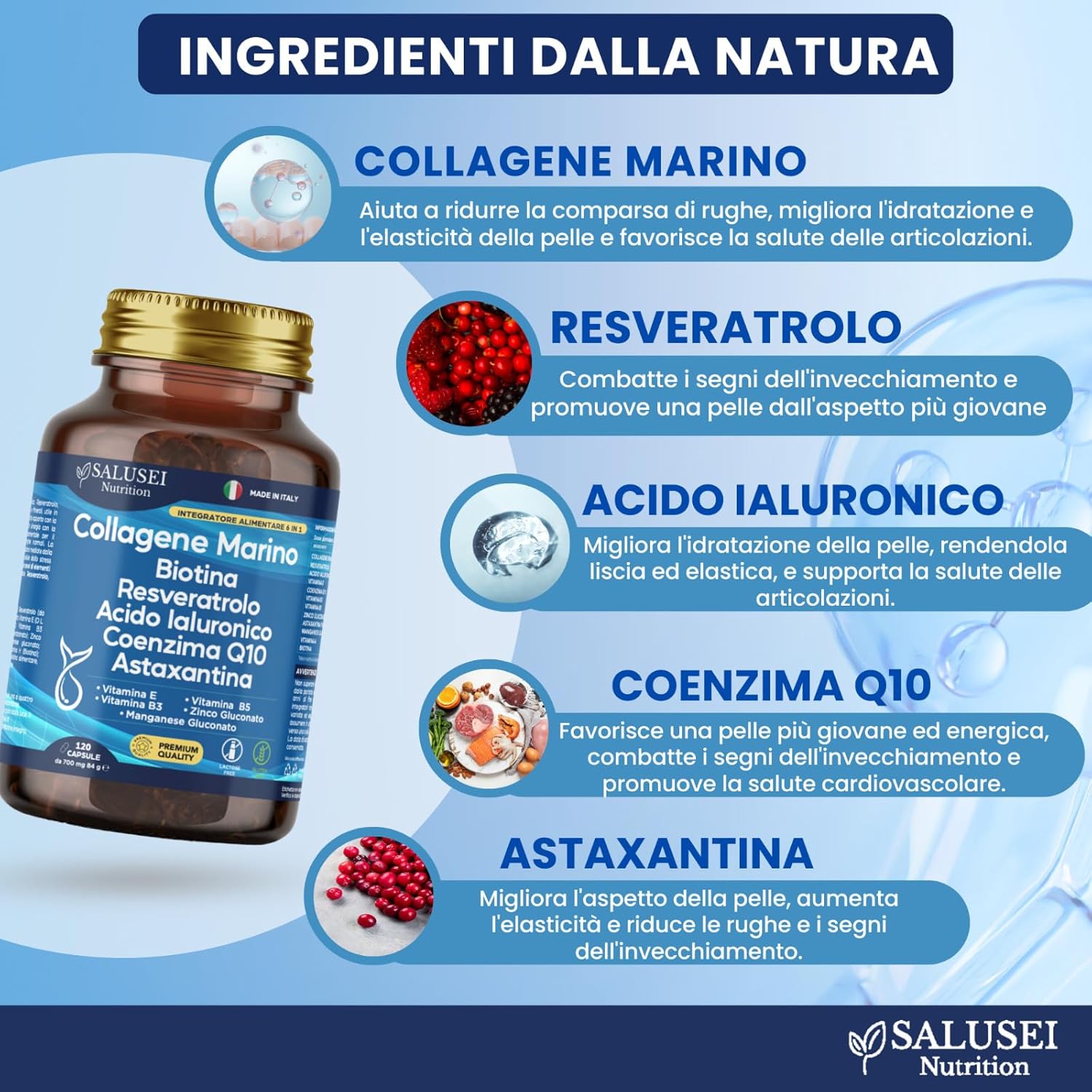 Integratore Collagene Marino SALUSEI Nutrition