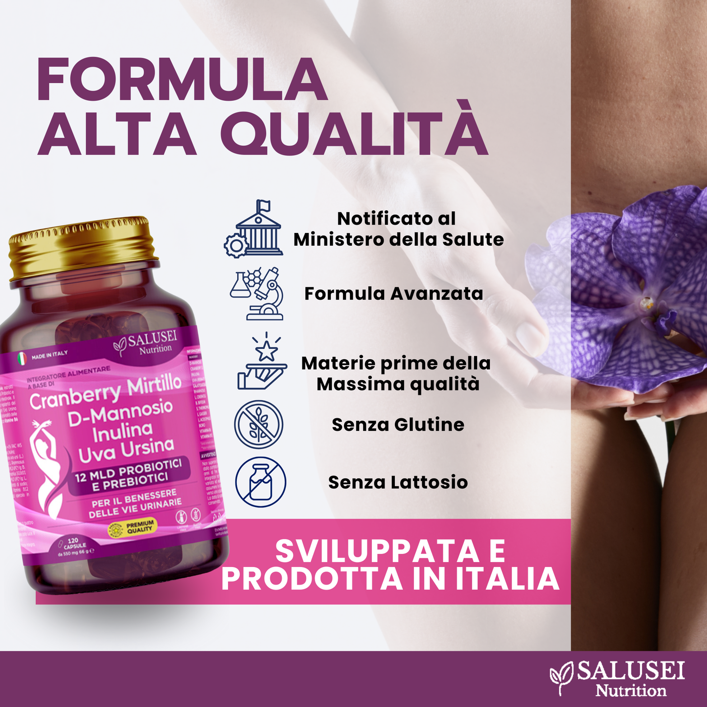 Capsule Probiotici Donna SALUSEI Nutrition